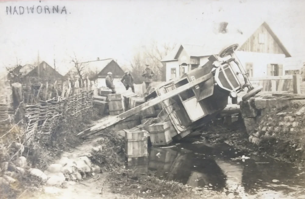 Аварія вантажівки у Надвірній, 1927