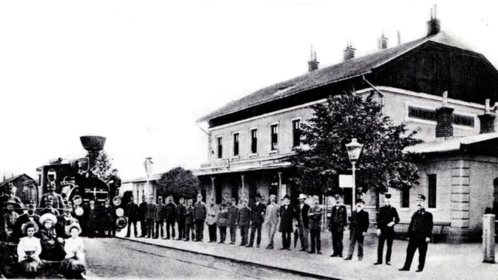 Відкриття залізничного воезалу в Надвірній